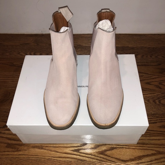 Woman by Common Projects Pink Suede Chelsea Boot - Picture 5 of 8